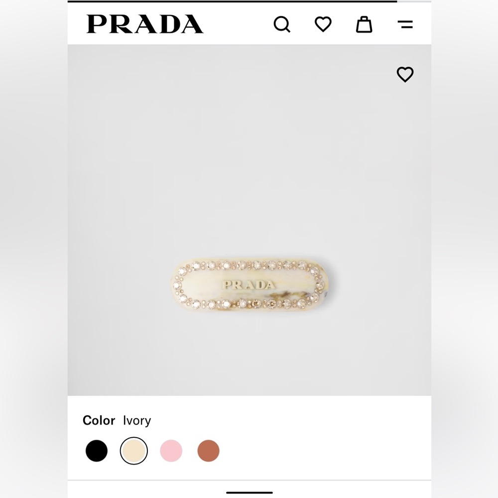 Prada hair clip